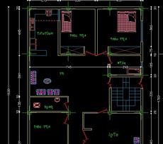 AutoCAD Prepare Plans, Plans for building a two-storey